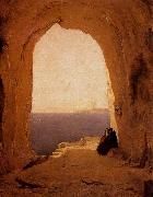 Karl Blechen Grotto in the Gulf of Naples USA oil painting artist